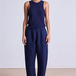 Apiece Apart Navy Sauna Pant Joggers